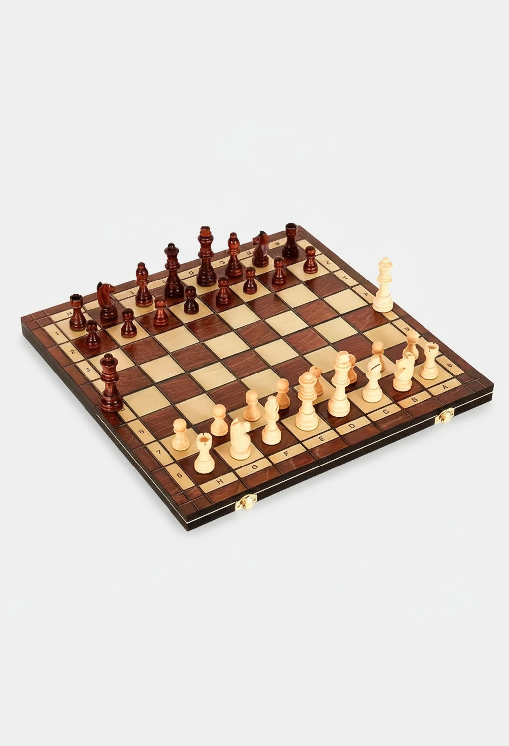 Échiquier Signature en bois vue portrait